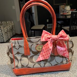Coach satchel tote purse